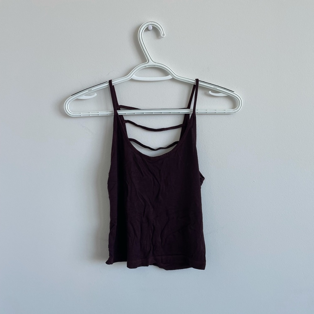 Maroon American Eagle Tank Top